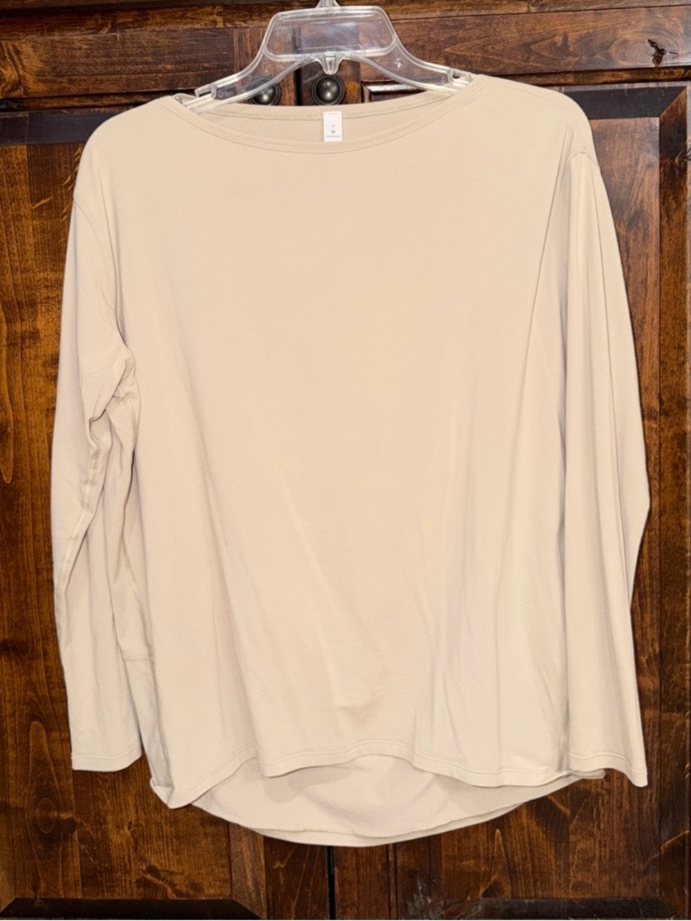Lululemon  Oversized Long-Sleeve Shirt -color Coconut/light beige/tan. Size 4